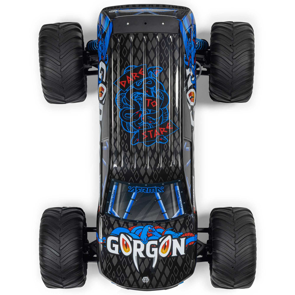 Arrma GORGON MEGA 550 2WD MT with Battery & Charger RTR RC Truck - Blue 1:10