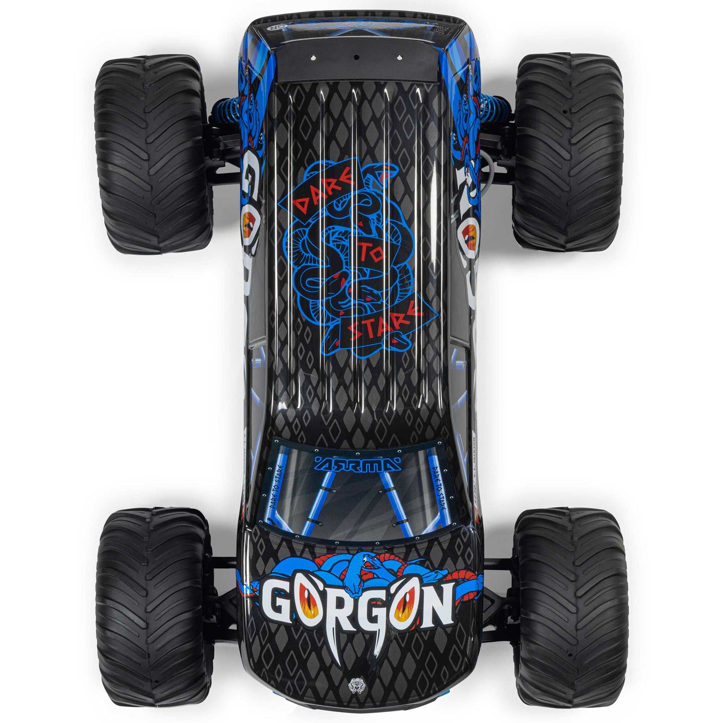 Arrma GORGON MEGA 550 2WD MT with Battery & Charger RTR RC Truck - Blue 1:10