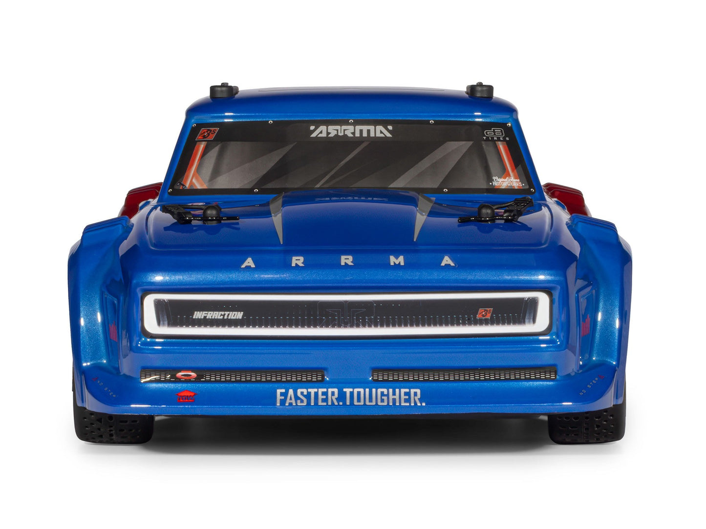 Arrma Infraction 223S DSC 4X4 3S RTR Street Bash 1:8 RC Car - Blue/Red 4315V4T1