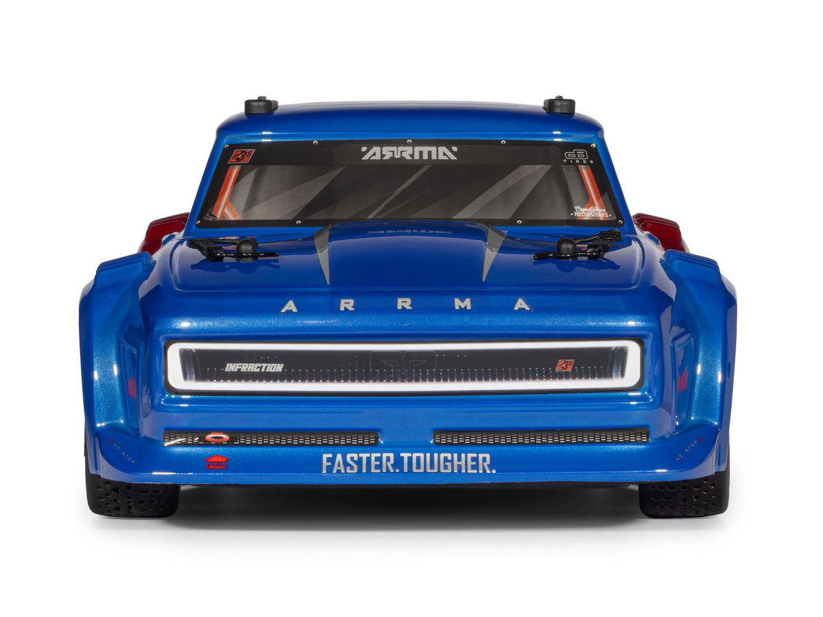 Arrma Infraction 223S DSC 4X4 3S RTR Street Bash 1:8 RC Car - Blue/Red 4315V4T1