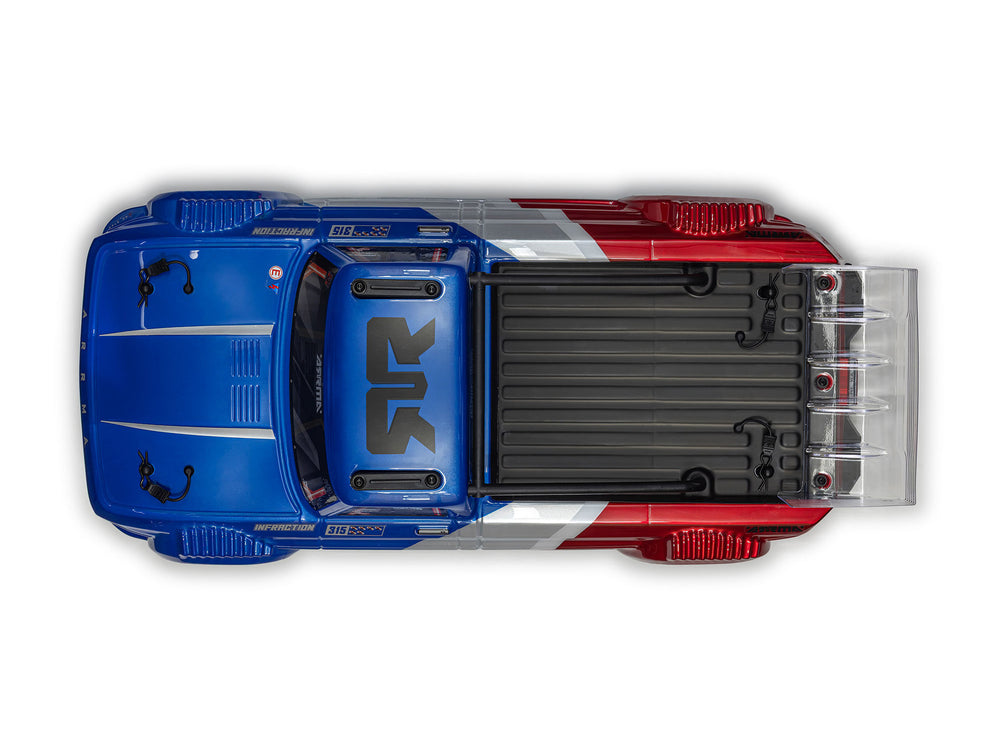 Arrma Infraction 223S DSC 4X4 3S RTR Street Bash 1:8 RC Car - Blue/Red 4315V4T1