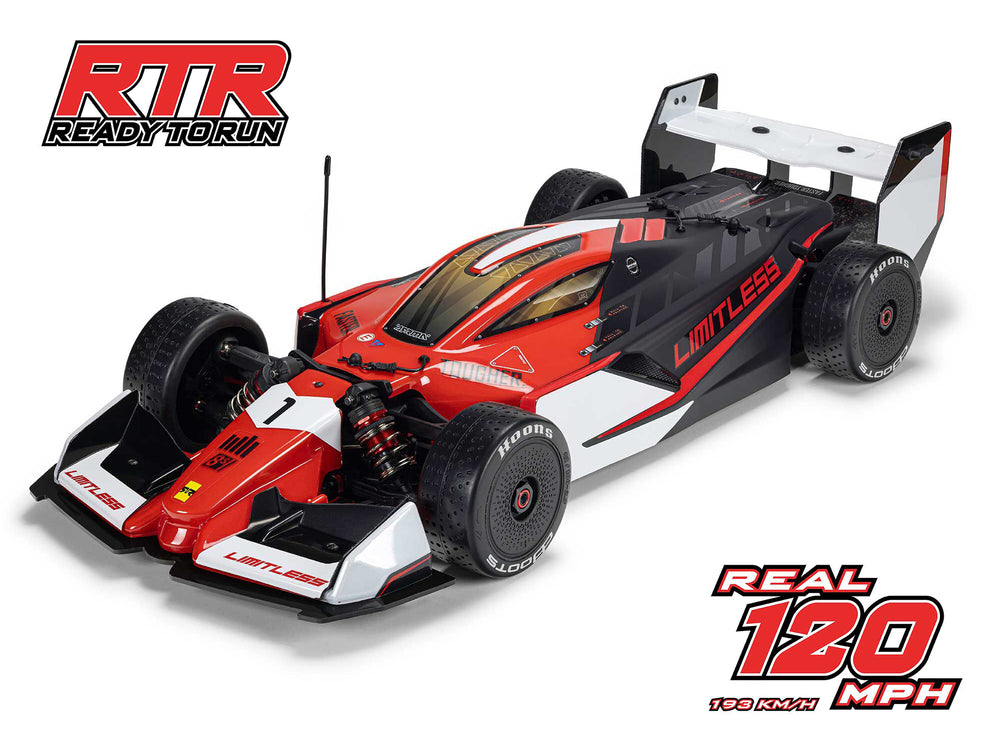 Arrma LIMITLESS 120 8S AVC 4X4 RTR RC Street Speed - Red/Black 1:7 ARA7816T1