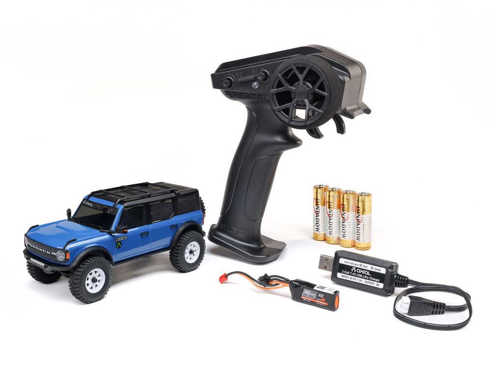 Axial SCX30 Ford Bronco 4x4 RTR RC 1:30 Rock Crawler - Blue