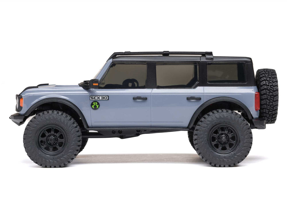 Axial SCX30 Ford Bronco 4x4 RTR RC 1:30 Rock Crawler - Grey