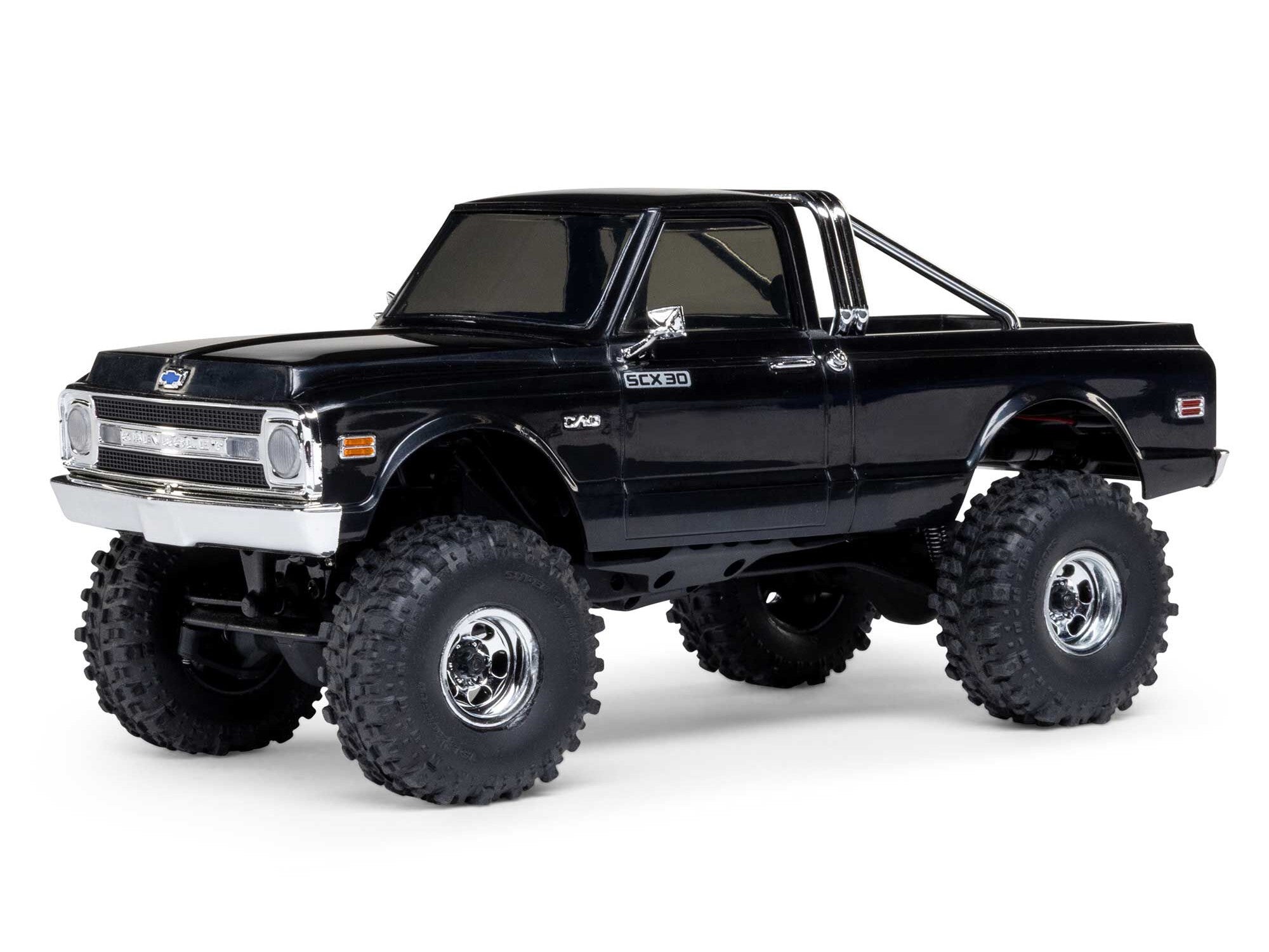 Chevrolet Pickup ラジコンカー 1/10 Axial SCX30 Chevrolet K10 4x4 RTR RC 1:30 Rock Crawler - Black