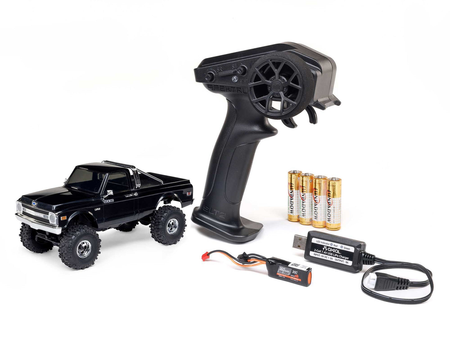 Axial SCX30 Chevrolet K10 4x4 RTR RC 1:30 Rock Crawler - Black