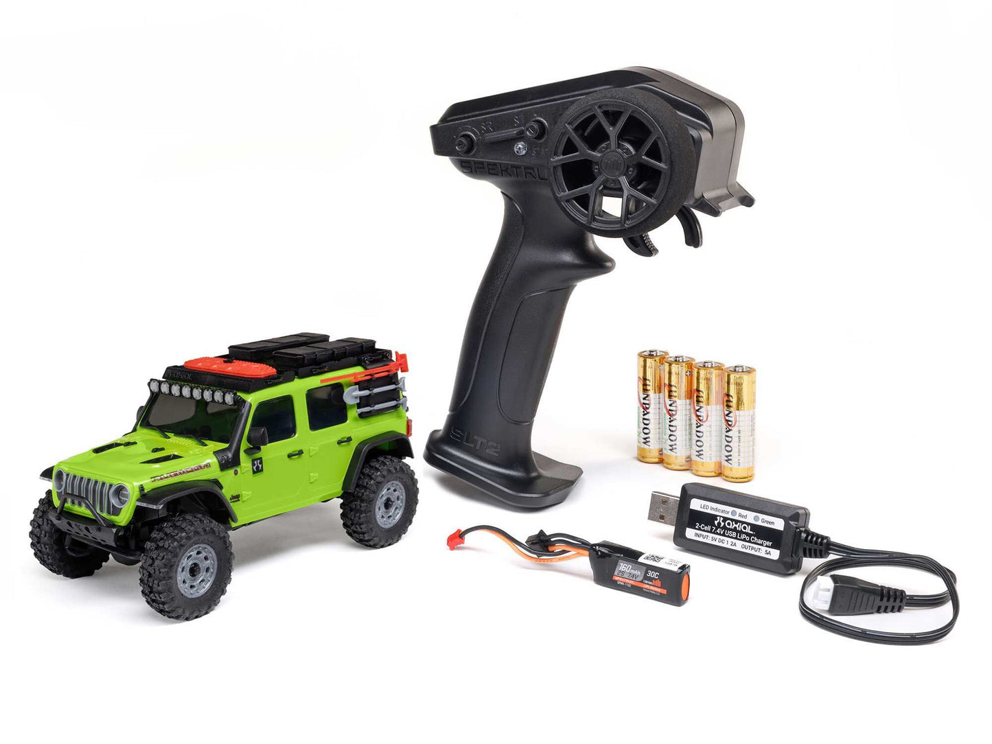 Axial SCX30 Jeep Wrangler JLU 4x4 RTR RC 1:30 Rock Crawler - Green