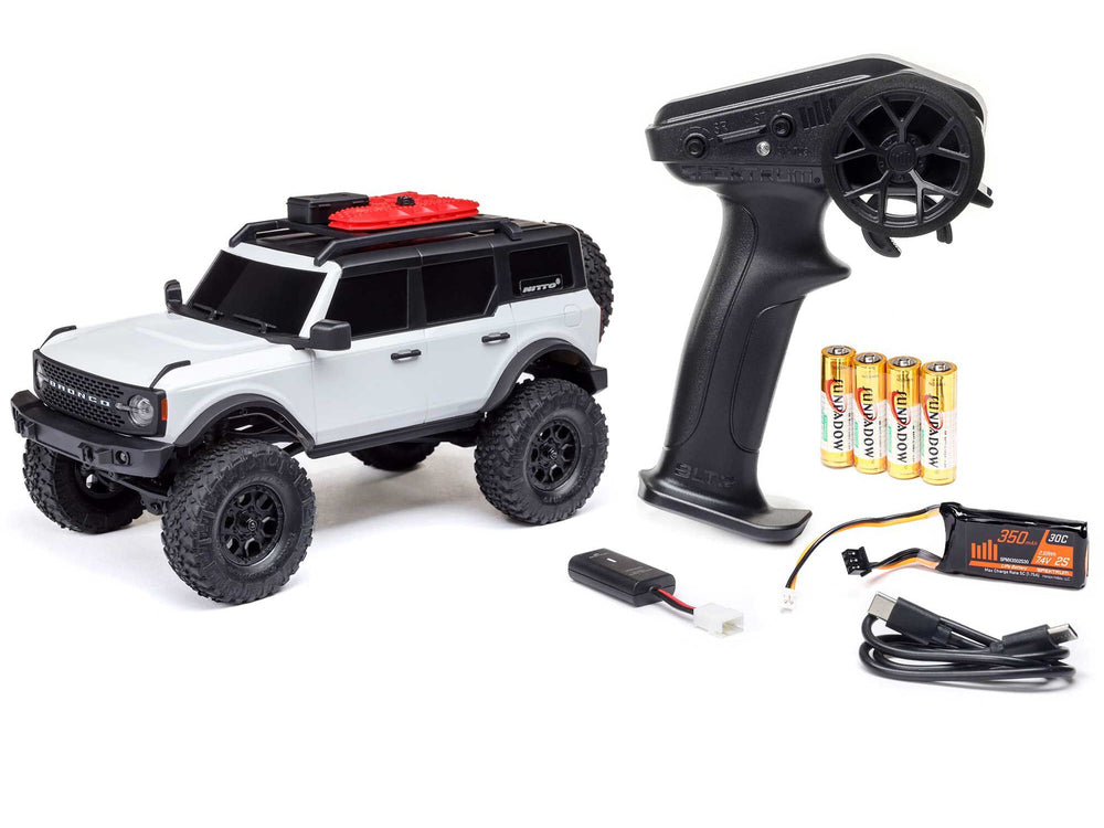 Axial SCX24 Ford Bronco 4X4 RTR (inc Battery & Charger) - White 1:24
