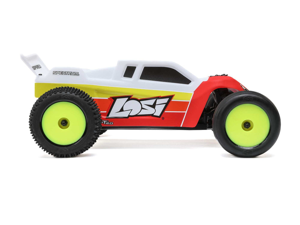 Losi Mini-T 2.0 V2 2WD RC Stadium Truck Brushless RTR - Red 1:18 LOS-1056T1