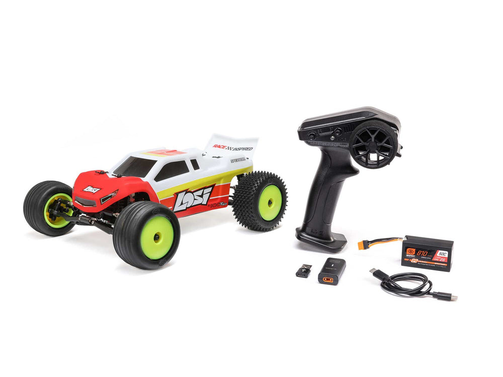 Losi Mini-T 2.0 V2 2WD RC Stadium Truck Brushless RTR - Red 1:18 LOS-1056T1