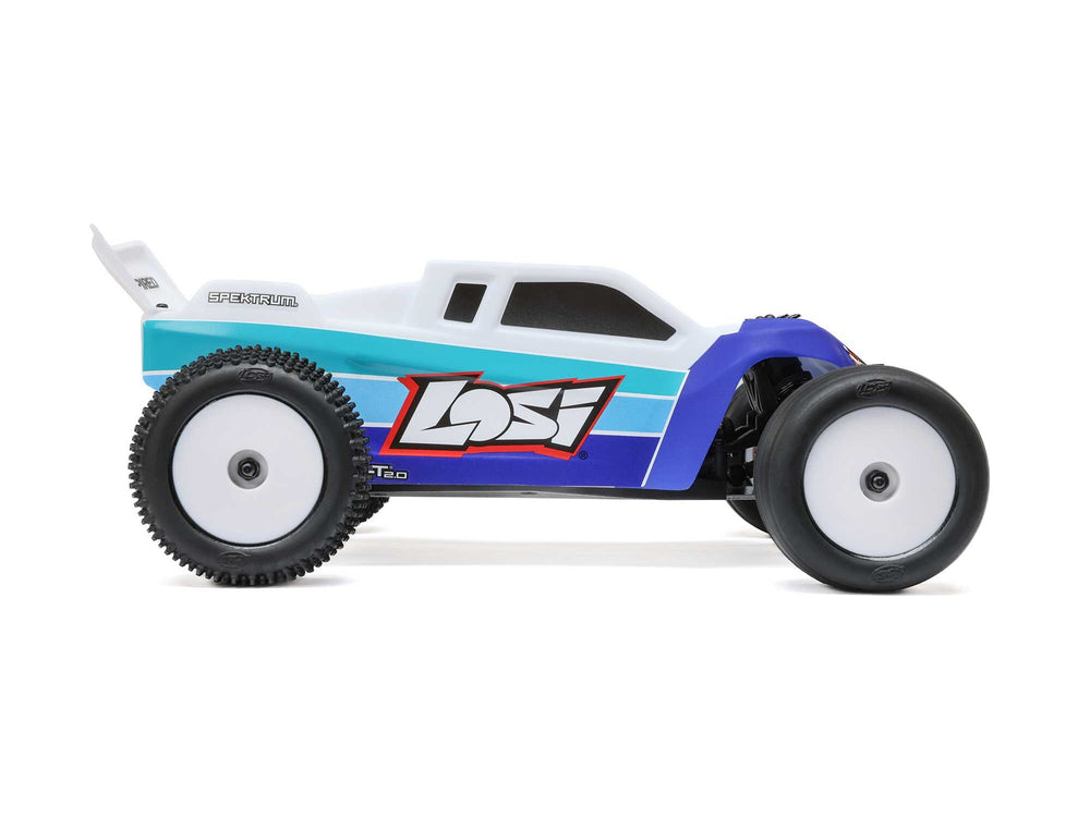 Losi Mini-T 2.0 V2 2WD RC Stadium Truck Brushless RTR - Blue 1:18 LOS-1056T2