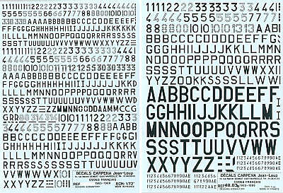 Colorado CA48003 1:48 French A.F Codes /Numerals