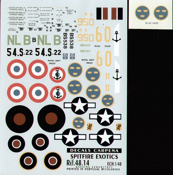 Colorado CA48014 1:48 Exotic Supermarine Spitfire