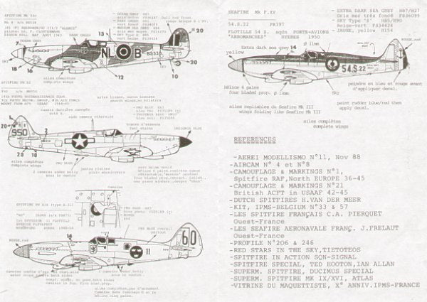 Colorado CA48014 1:48 Exotic Supermarine Spitfire