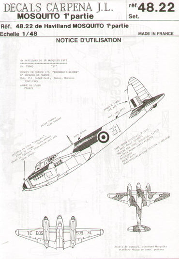 Colorado CA48022 1:48 de Havilland Mosquitos Part 1.