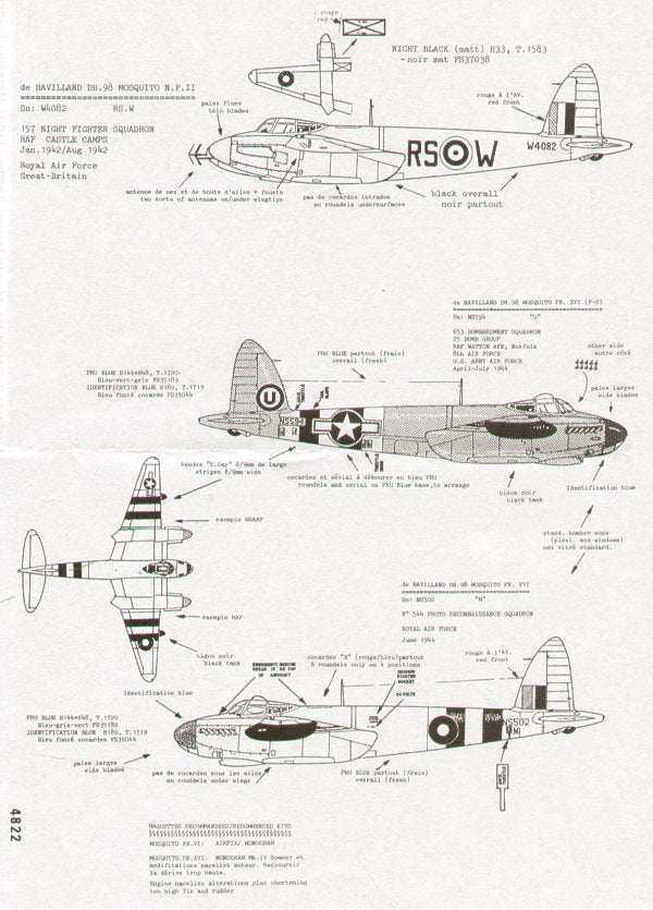 Colorado CA48022 1:48 de Havilland Mosquitos Part 1.