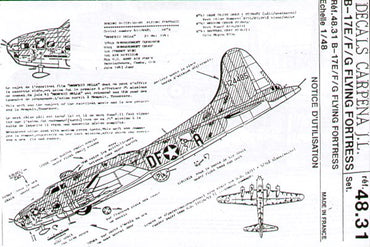 Colorado CA48031 1:48 Boeing B-17E/Boeing B-17F/B-17G Flying Fortress