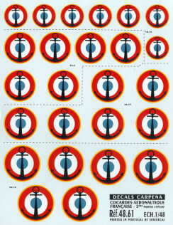 Colorado CA48061 1:48 French Navy National Insignia Decals
