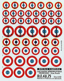 Colorado CA48075 1:48 France, Roundels, Navy