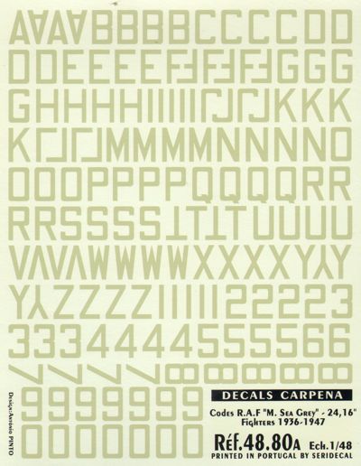 Colorado CA48080 1:48 CODES RAF "Med