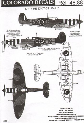 Colorado CA48088 1:48 International Supermarine Spitfire Part 7.