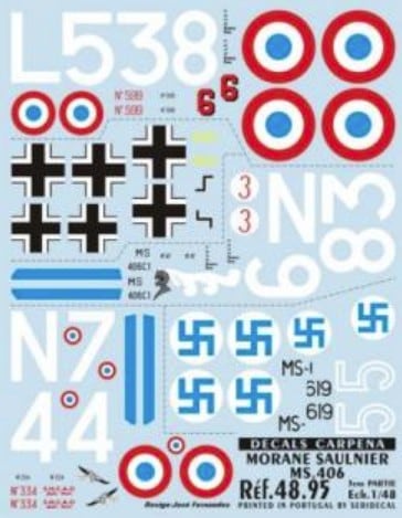 Colorado CA48095 1:48 Morane-Saulnier MS.406C1