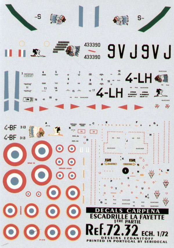 Colorado CA72032 1:72 Escadrille 'La Fayette'