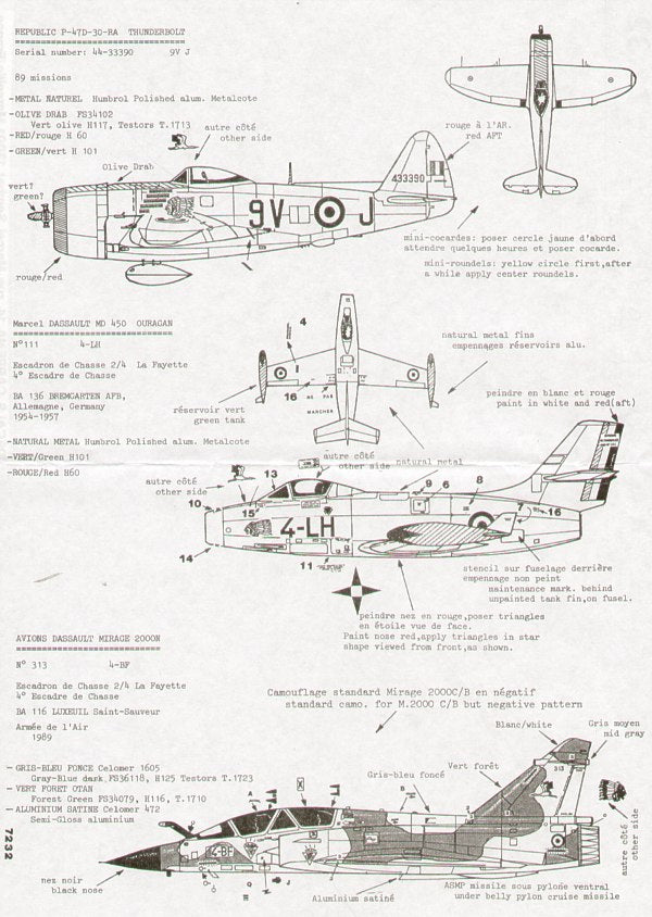 Colorado CA72032 1:72 Escadrille 'La Fayette'
