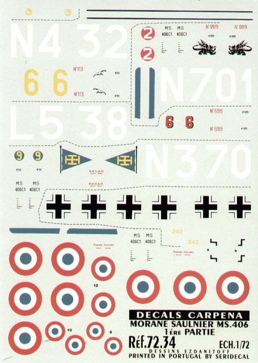 Colorado CA72034 1:72 Morane-Saulnier MS.406C1 #1