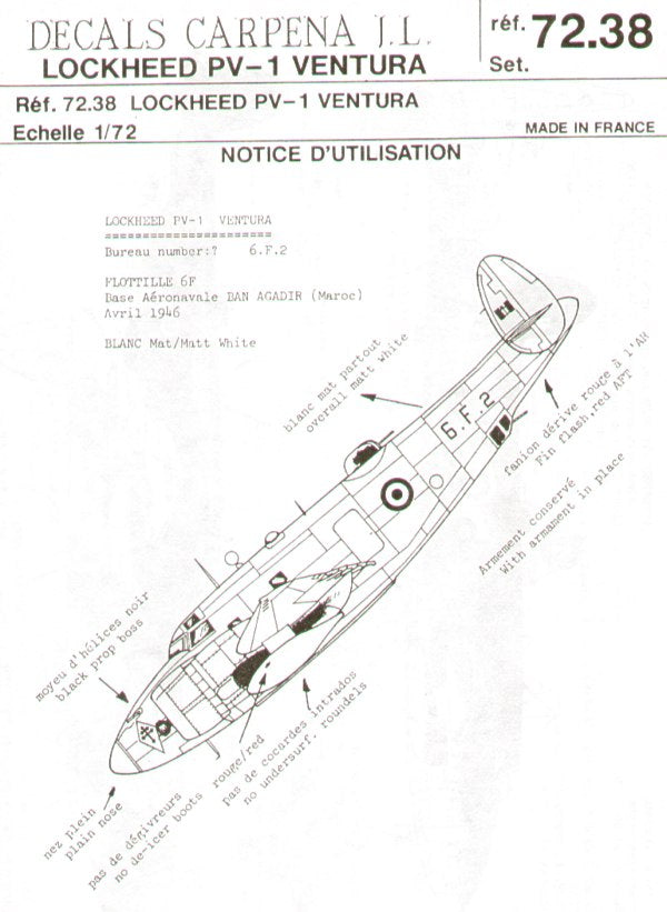 Colorado CA72038 1:72 Lockheed PV-1 Ventura
