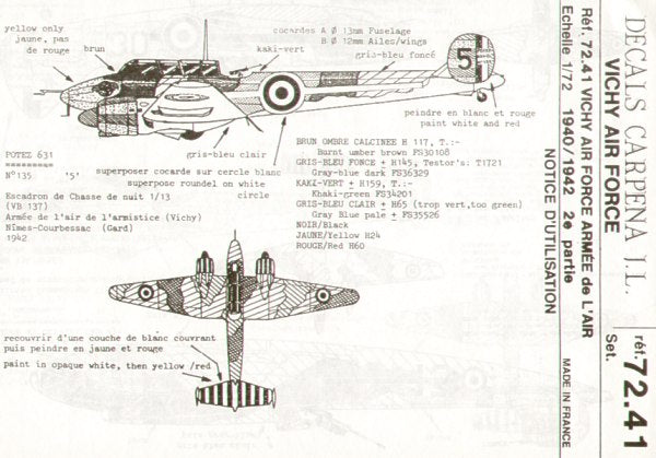 Colorado CA72041 1:72 Vichy Air Force 1940-42 Part 2