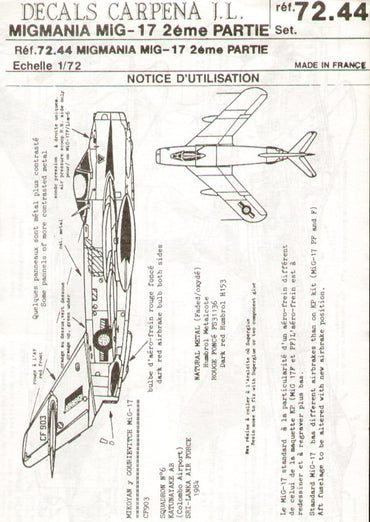 Colorado CA72044 1:72 Mikoyan MiG-17F Part 2.