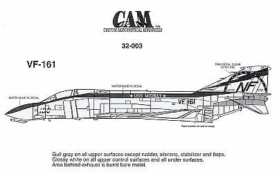 CAM CAM32003 1:32 McDonnell F-4N Phantom VF-161 Bi-Centennial Decals