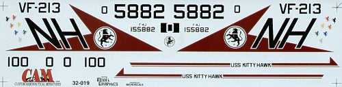 CAM CAM32019 1:32 McDonnell F-4J Phantom VF-213 Black Lions Decals