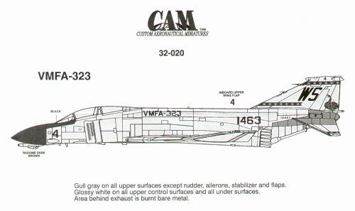 CAM CAM32020 1:32 McDonnell F-4B Phantom 151463 WS/4 VMFA-323