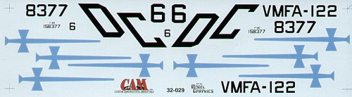 CAM CAM32029 1:32 McDonnell F-4B Phantom 158377 DC/6 VMFA-122 Crusaders