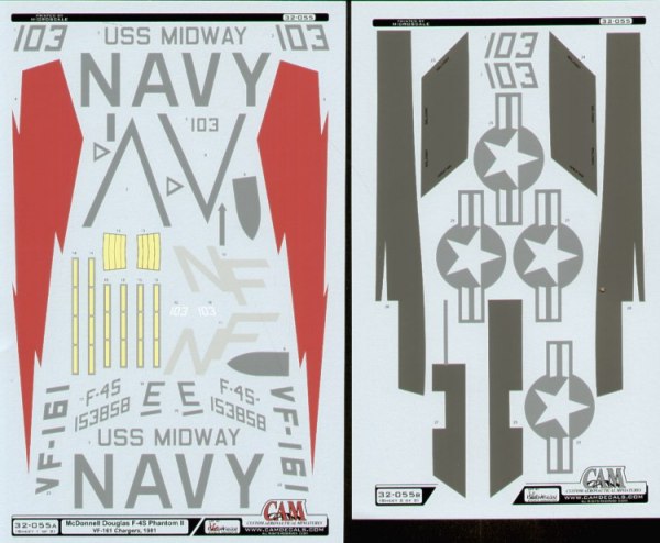 Cam Decals CAM32055 1:32 McDonnell F-4S Phantoms