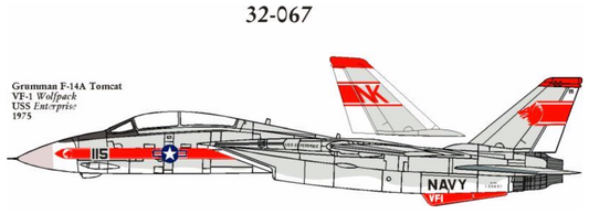 CAM CAM32067 1:32 F-14A Tomcat 159461 VF-1 Wolfpack USS Enterprise