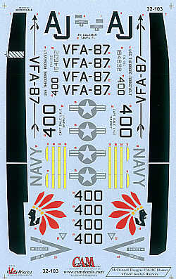 CAM CAM32103 1:32 McDonnell-Douglas F/A-18C Hornet