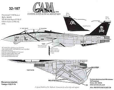 CAM CAM32107 1:32 Grumman F-14B Tomcat
