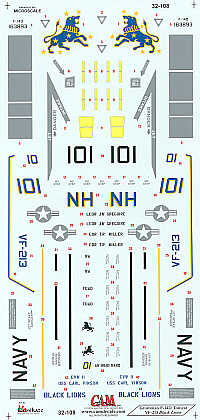 CAM CAM32108 1:32 Grumman F-14D Tomcat