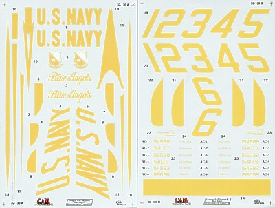 CAM CAM32130 1:32 Douglas A-4F Skyhawk Blue Angels Team 1
