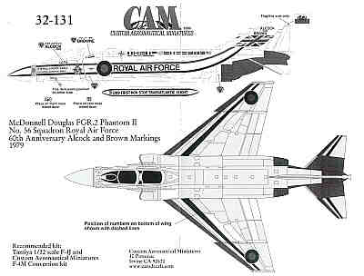CAM CAM32131 1:32 McDonnell F-4M Phantom