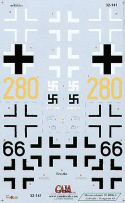 CAM CAM32141 1:32 Messerschmitt Bf-109G-6