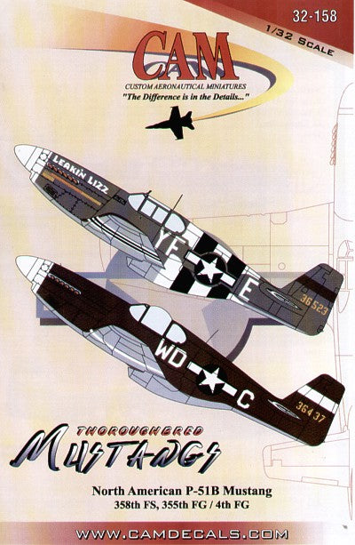 CAM CAM32158 1:32 North-American P-51B Mustangs