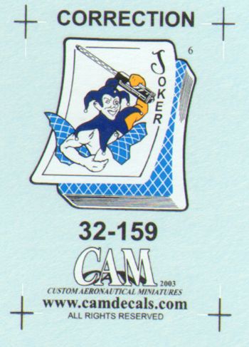 CAM CAM32159 1:32 F/A-18C Hornet VFA-34 Blue Blasters Decals