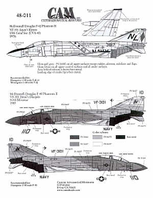 CAM CAM48011 1:48 McDonnell F-4J/F-4S