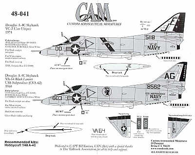 CAM CAM48041 1:48 Douglas A-4C Skyhawk
