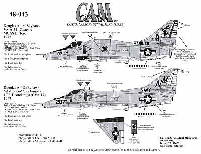 CAM CAM48043 1:48 Douglas A-4E/M Skyhawk