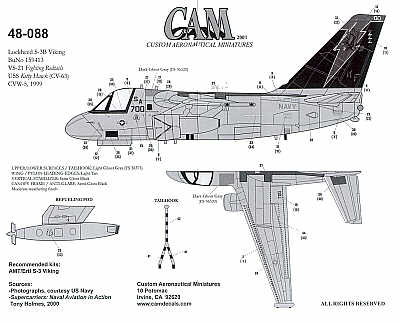 CAM CAM48088 1:48 Lockheed S-3B Viking